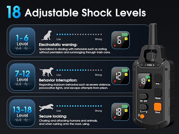 Dog Shock Collar 2 Dogs, training collar with remote