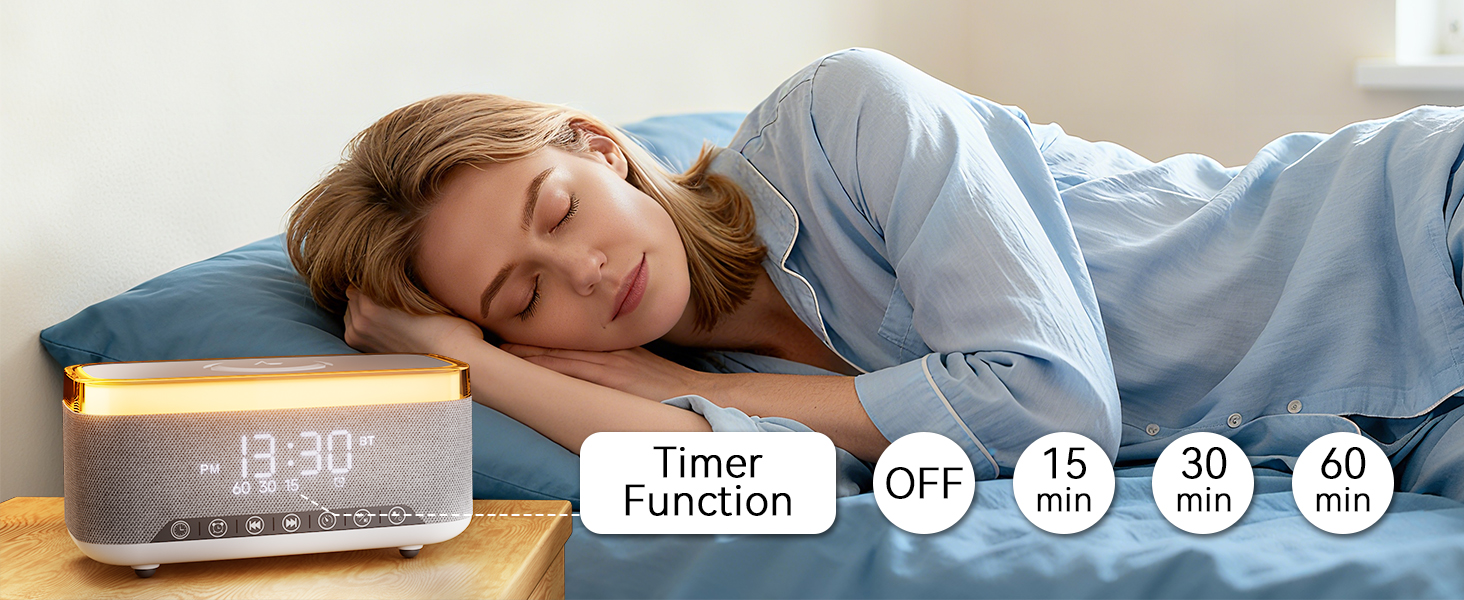 Wireless Charging Alarm Clock Speaker