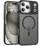 IAIYOXI Magnetic Case for iPhone 16 Pro Max [MagSafe Compatible] - Translucent Matte Slim Thin Sh...