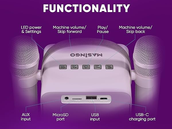 speaker with microphone vegue karaoke machine wireless portable pa speaker system