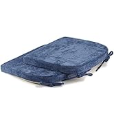 Sigmat Chair Cushions with Ties for Wood Dining Chair Set of 2 Superior Soft 16.5x16 Inch Non-Sli...