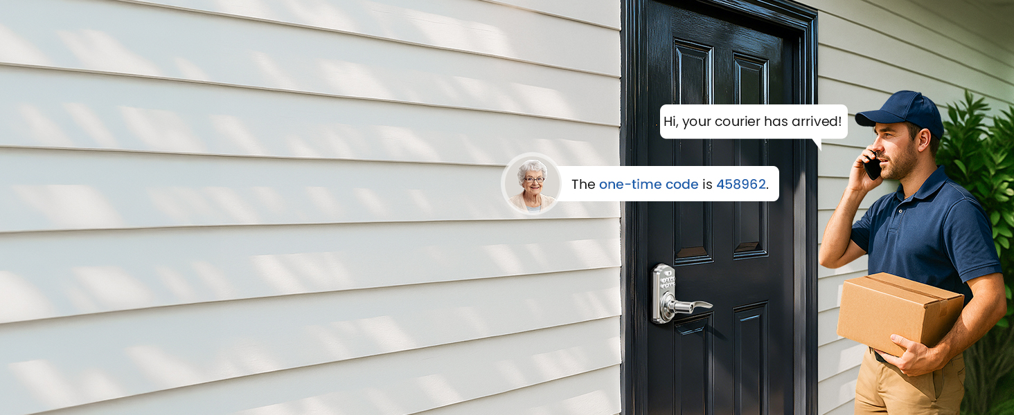 keypad door lock with handle