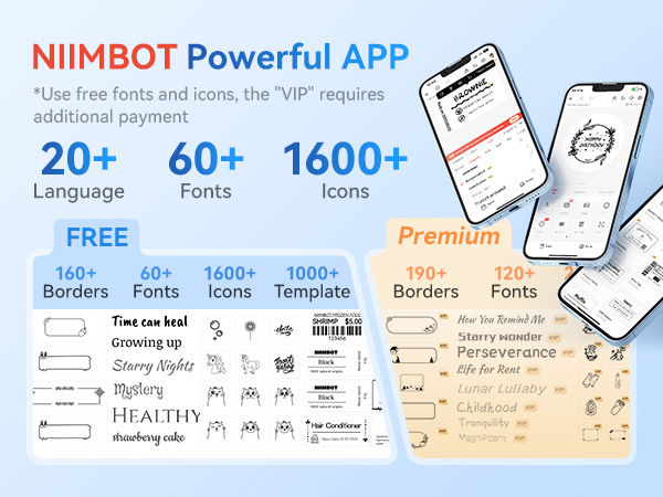 NIIMBOT Powerful APP for label maker