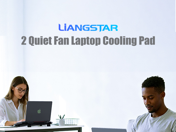 LIANGSTAR 2 Quiet Fan Laptop Cooling Pad