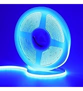 GOMING DC 12V 5mm Width Blue COB LED Strip Light 16.4ft(5M) 2000LEDs Uniform Glow Flexible Not Wa...