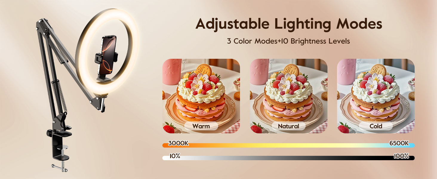 desk ring light