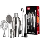 Vacu Vin Cocktail Set Plus - 7 Essential Tools for Mixing and Serving Cocktails - Dishwasher Safe...