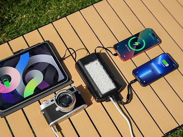 foldable solar panel power bank