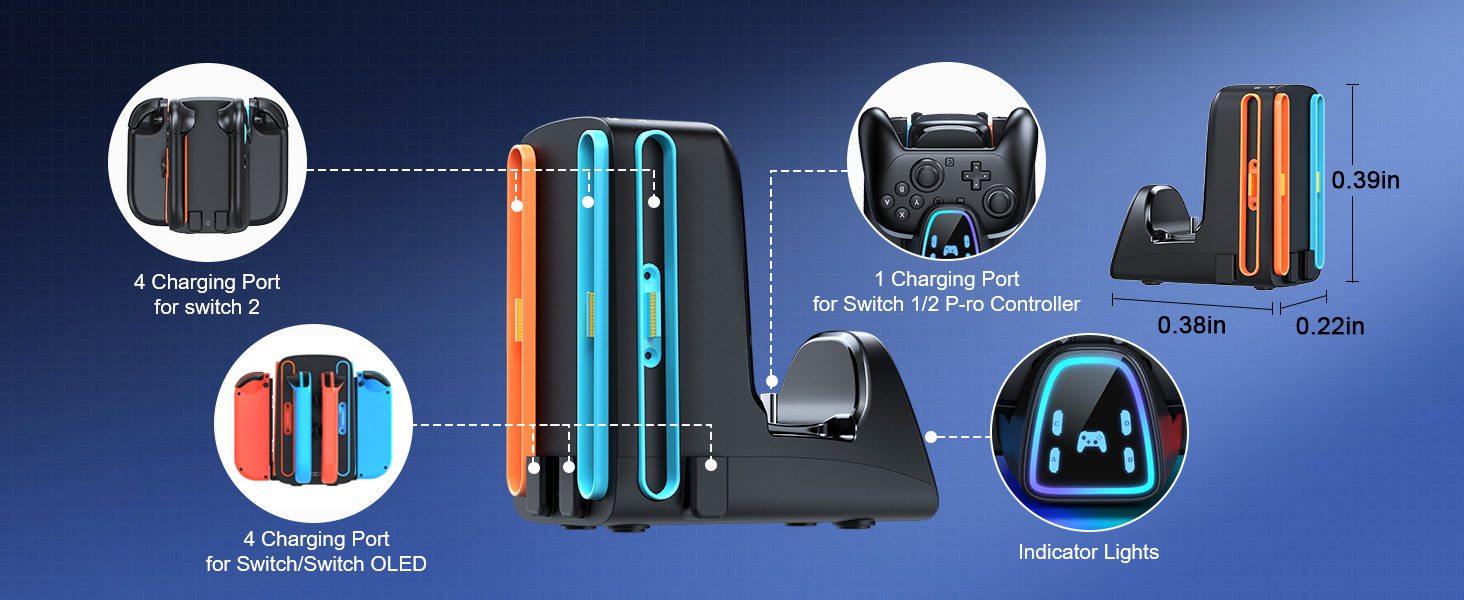 switch 2 controller charging dock