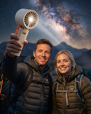 mini fan with LED light