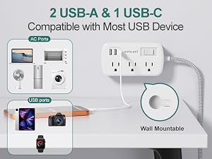 2USB-A&amp;amp;amp;1USB-C