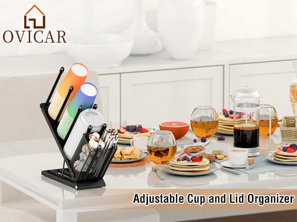 cup and lid organizer