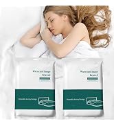 Nanaborn Disposable Bed Sheets for Travel 2 Pack Hotel Portable Bedspread Set for Business Trip B...