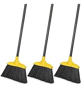Broom Outdoor Indoor Heavy-Duty 54 Inches 3 Pack for Courtyard Garage Lobby Shop Home Kitchen Off...