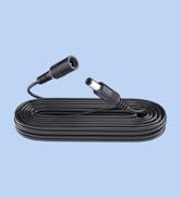 16.4ft 5M DC Power Extension Cable, DC 12V Power Adapter Extension Cord 5.5mm x 2.1mm for CCTV Se...