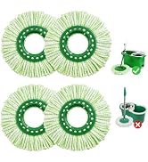Aruihm 4 Pack Mop Replace Head Compatible with Libman Tornado Spin Mop System New Version Microfi...