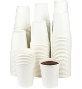 Paper Cups, 120 Pack 8 Oz Paper Coffee Cups, Disposable Coffee Cups 8 oz Disposable Cups Hot Cups...