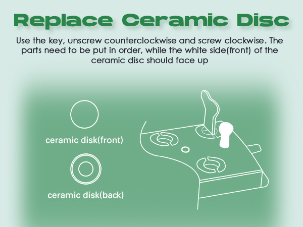 replace ceramic discs