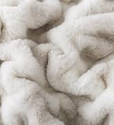 Ruched Faux Fur Throw Blanket