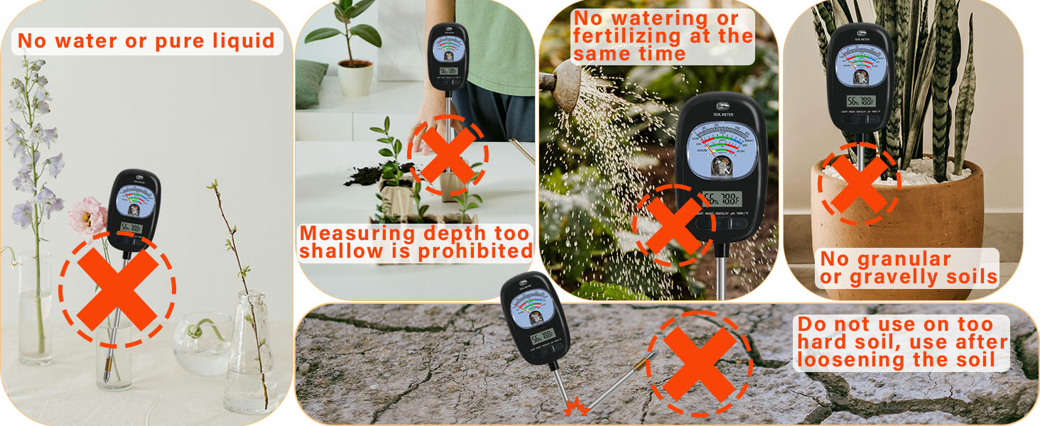 soil test soil testing kit soil tester for garden nutrients
