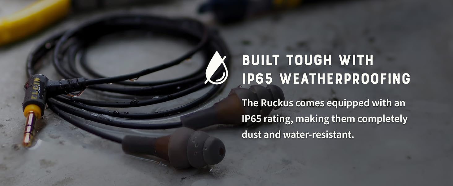 Elgin Ruckus Earplug Earbuds