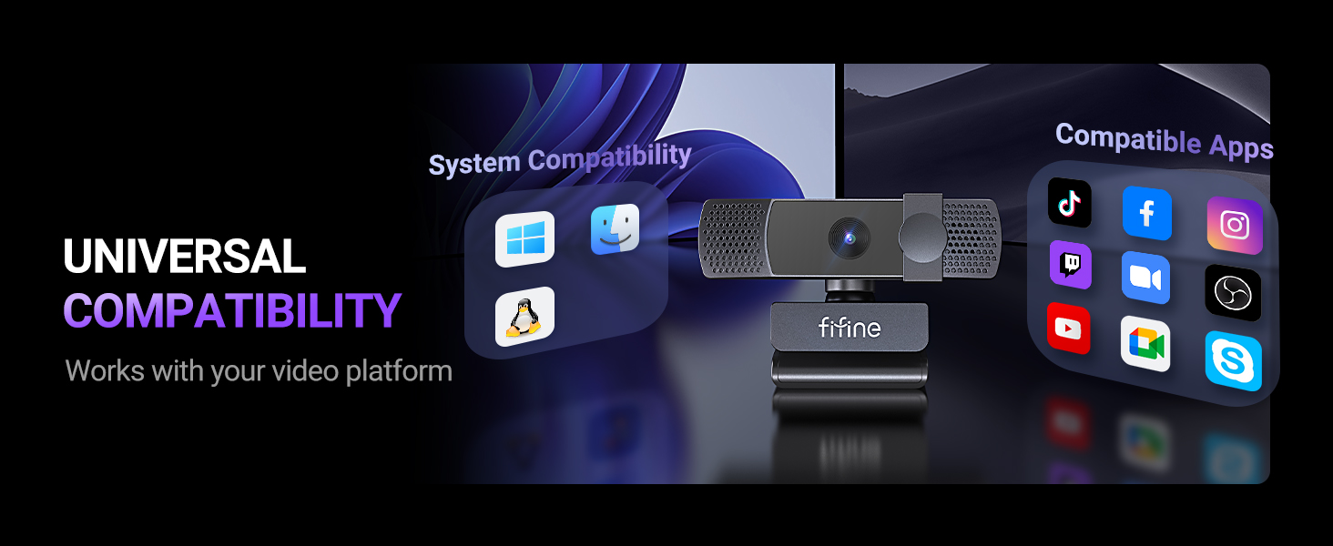 webcam with universal compatibility