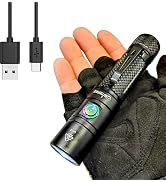 Nitefox Rechargeable LED Flashlight Bright Pocket Flashlight 1500LM Handheld Flashlight Waterproo...