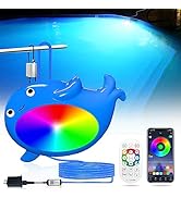 Daymeet LED Pool Lights, 18W RGB Dimmable Underwater Submersible Lights for Inground Pools Waterp...