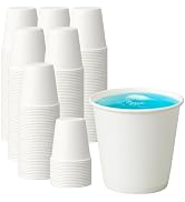 PACKINNO 3 oz Disposable Paper Cups, Mouthwash Cups, Small Coffee Cups for Bathroom Rinsing, Mini...
