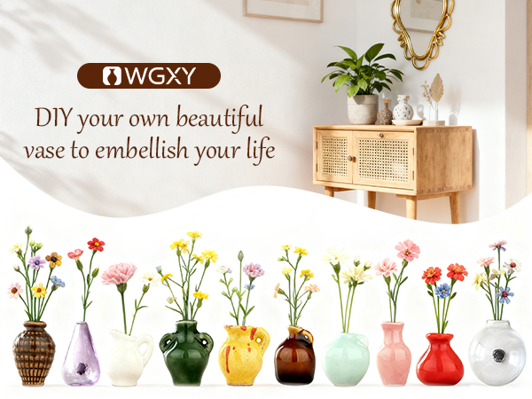 Cute Mini Vase Magnets for Fridge