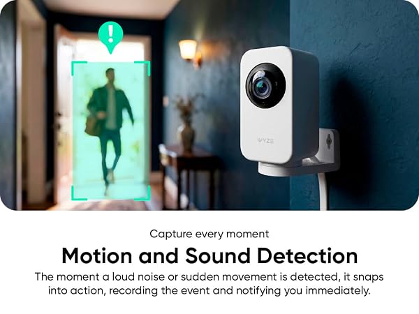 Wyze Indoor Cam Pan Motion and Sound Detection