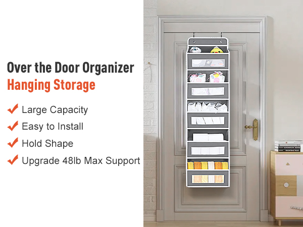 bathroom door organizer