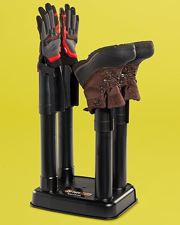 Photo of boots drying on a Original 2-Shoe Electric Dryer