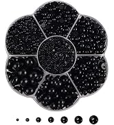 5800Pcs Half Pearls for Crafts, Flatback Pearls for Artwork Making, DIY Rhinestones Accessory Nai...