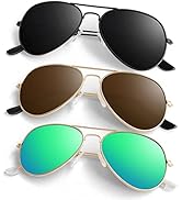 ANZIW Pilot Sunglasses for Men Women,Lightweight Metal Frame,Polarized UV400 Protection Sun Glasses