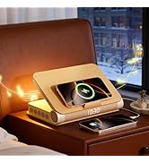 Vivilumens Sunrise Alarm Clock with Wireless Charging Station Bluetooth Speaker Loud for Heavy Sl...