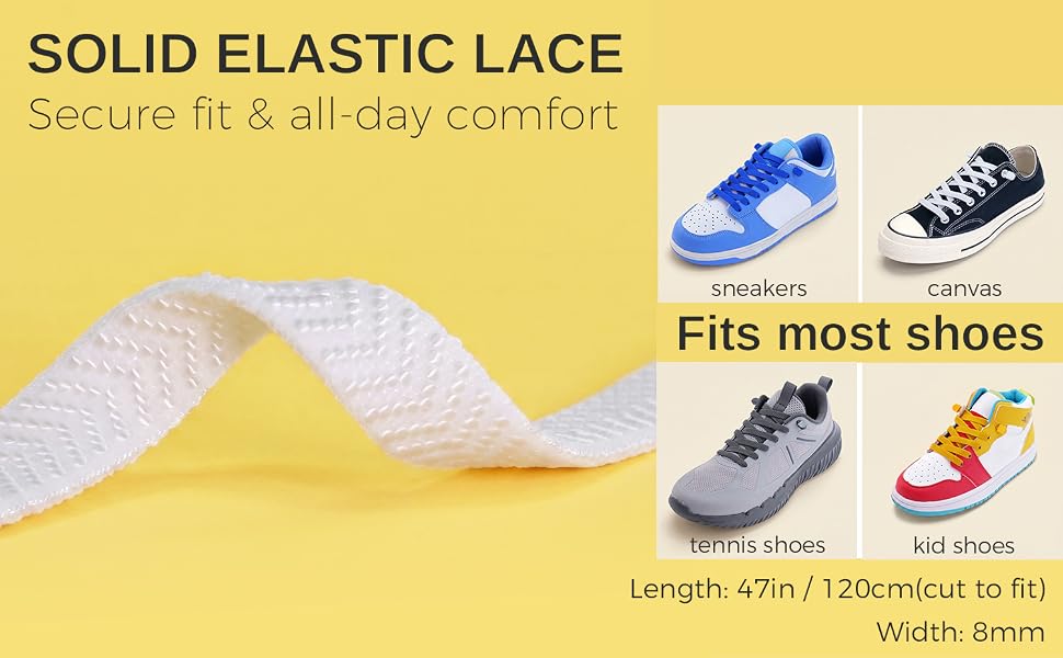 Solid elastic laces