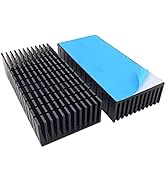 Easycargo 2pcs 40mm Heatsink Kit 100mmx40mmx20mm + 3M8810 Thermal Conductive Adhesive Tape, Cooli...