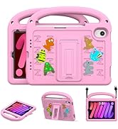 AGROMI Kids Case for iPad mini 7(A17 Pro) 2024/iPad Mini 6 2021 8.3 Inch, with Built-in Pencil Ho...