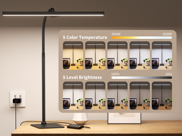 5 LEVEL ADJUSTABLE BRIGHTNESS