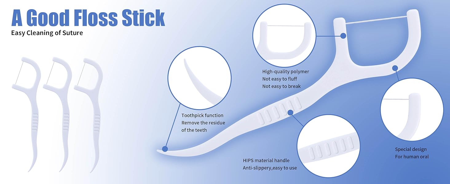 Aussumy 800 Picks Dental Flos