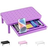 WALI Computer Monitor Stand with Storage, Desk Monitor Riser 3 Height Adjustable, Laptop Riser wi...