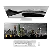 Mouse Pad - Texas Dallas Mouse Pad,Mouse Pad with Non-Slip Rubber Base, Stitched Edge, Premium-Te...