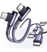 AINOPE USB C Cale for iPhone 16 Charger Cord, 60W 4 in 1 Charging Cable for iPad and USB C Device...