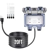 PJERJZN Outdoor Power Outlet with Extension Cord