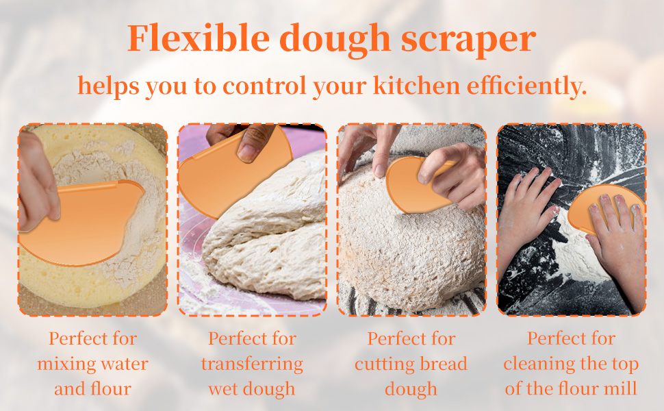Silicone Bread Dough Scraper