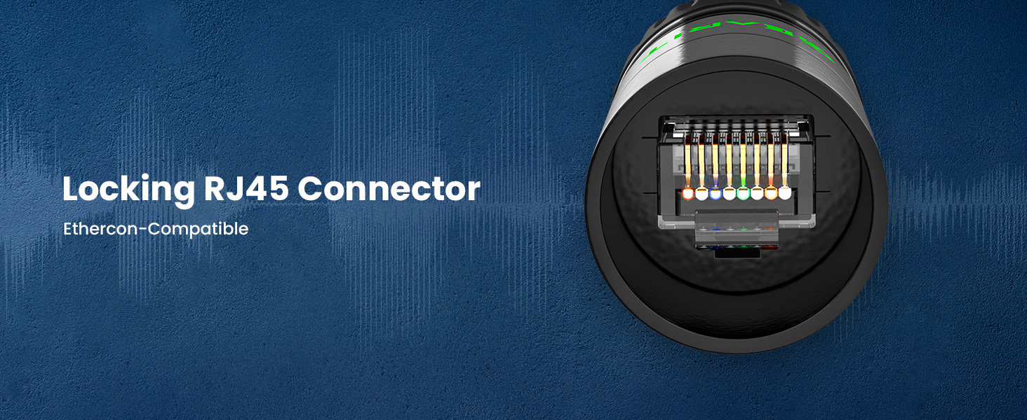 GearIT Cat6 shielded ethernet cable Ethercon compatible