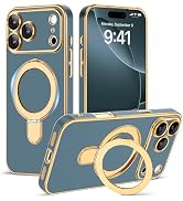 Amzfield Magnetic for iPhone 17 Pro Max Case with Stand [Compatible with MagSafe] [Full Camera Pr...
