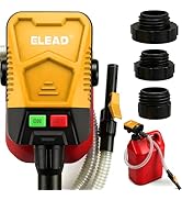 Battery-Powered Fuel Transfer Pump - 3.2 GPM No Spill Portable Gas Can siphon Pump with 3 Adapter...