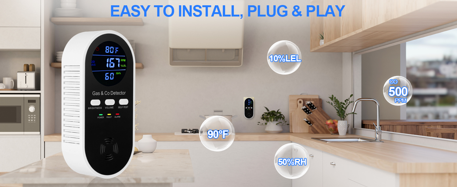Natural gas detector and carbon monoxide detectors